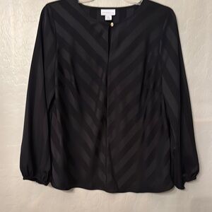 Black Striped Women's Top